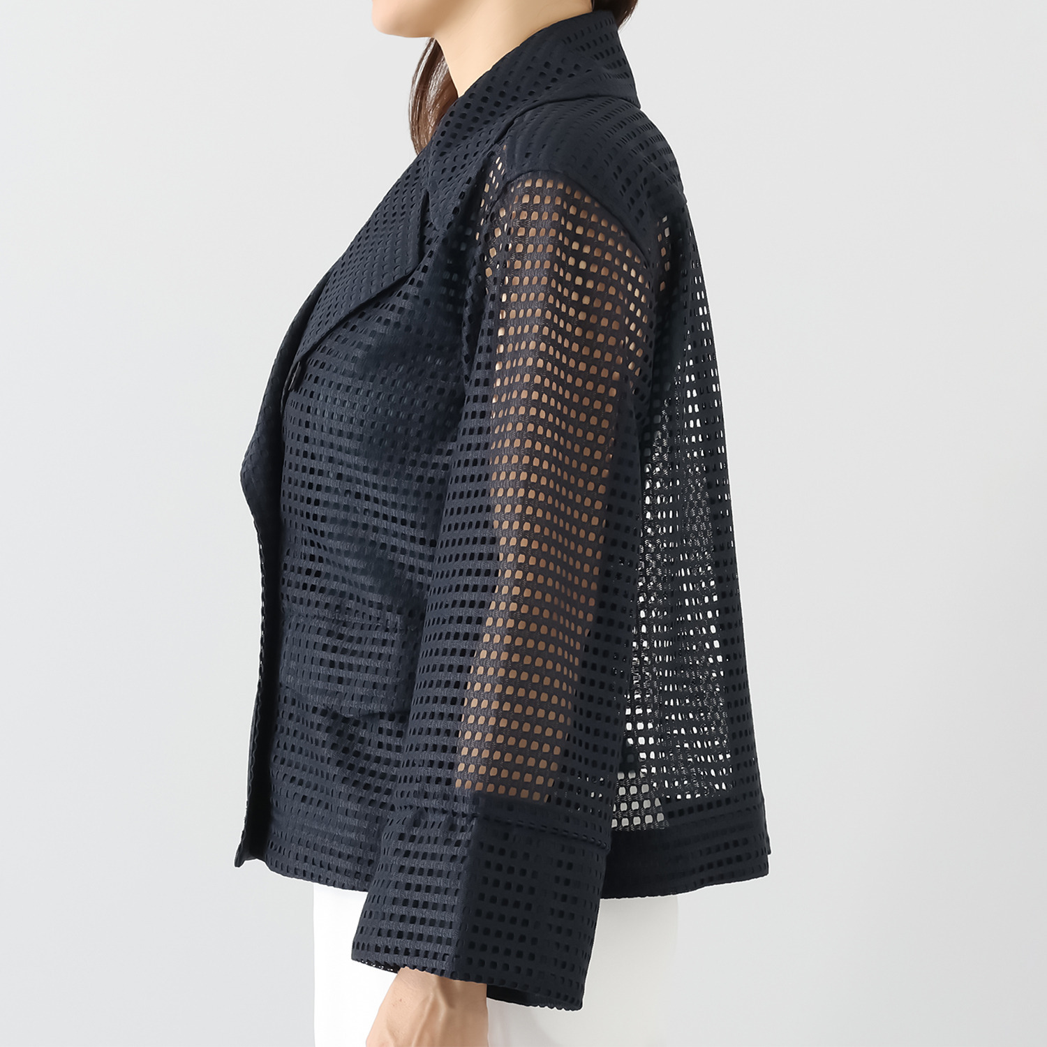 ボン・ブリコラージュ バイ　レイコ・ホウセンジ 春夏通して大活躍！ 軽やかにおしゃれに羽織る シアージャケット