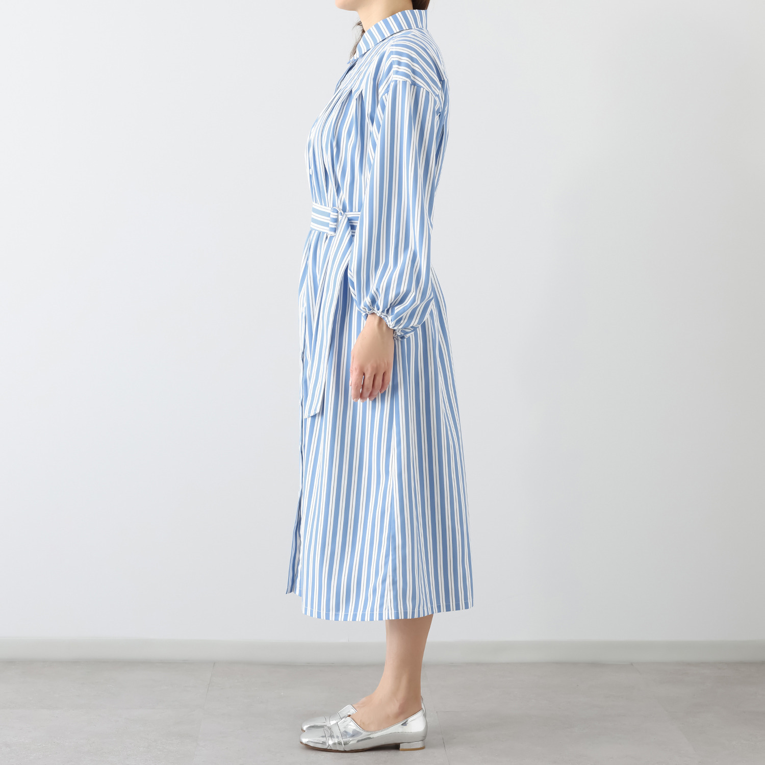 ボン・ブリコラージュ バイ　レイコ・ホウセンジ １枚でも、羽織っても。 オリジナルプリント シャツワンピース