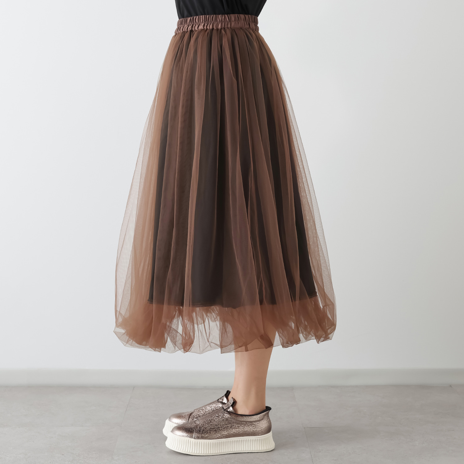 ミニマライズプラス 軽やかに、颯爽と チュール バルーンスカート