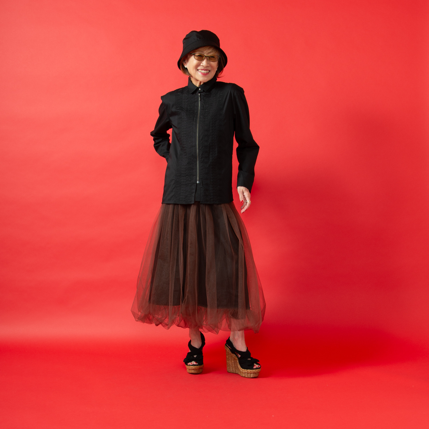 ミニマライズプラス 軽やかに、颯爽と チュール バルーンスカート