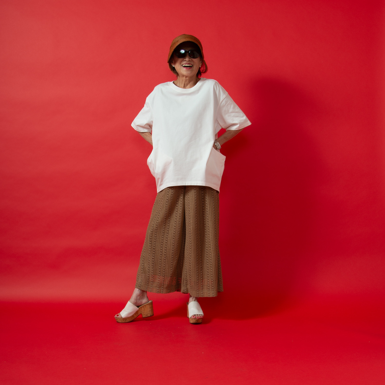 ミニマライズプラス ファッションは楽しんで！ 春はウキウキ！ 遊び心満載の ポケットデザインＴシャツ