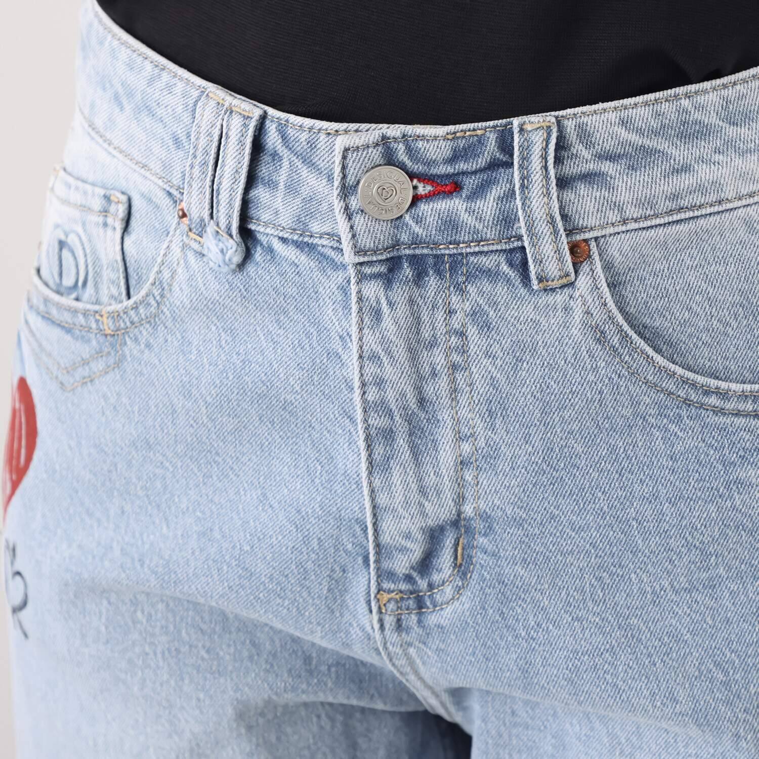 デシグアル ミッキーマウス プリントデニムパンツ