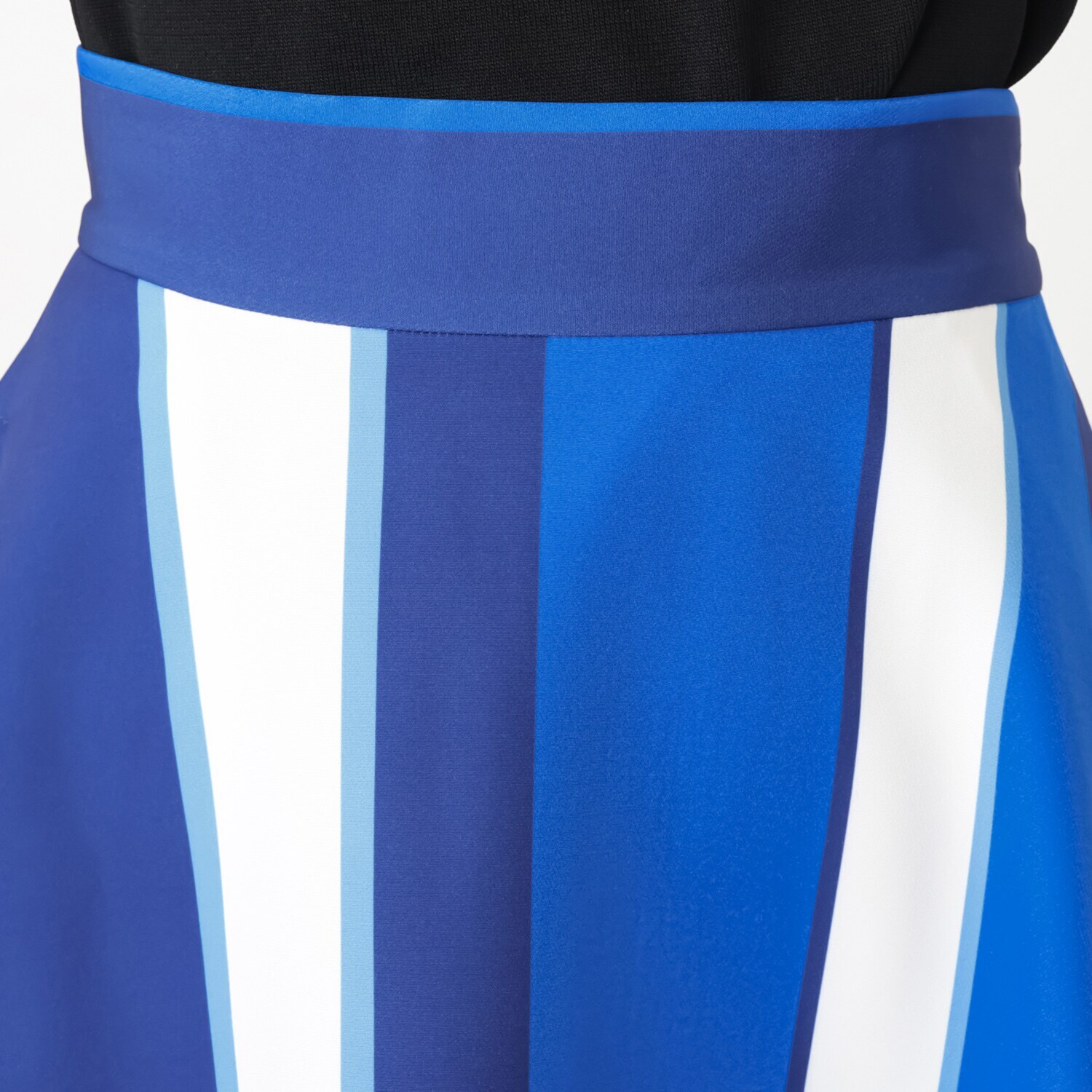 ブルーコレクション 心はずむ！ 配色フレアースカート