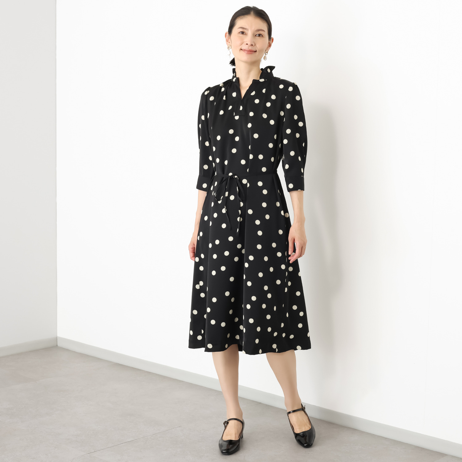 ブルーコレクション 一枚でパッと決まる！ プリントワンピース