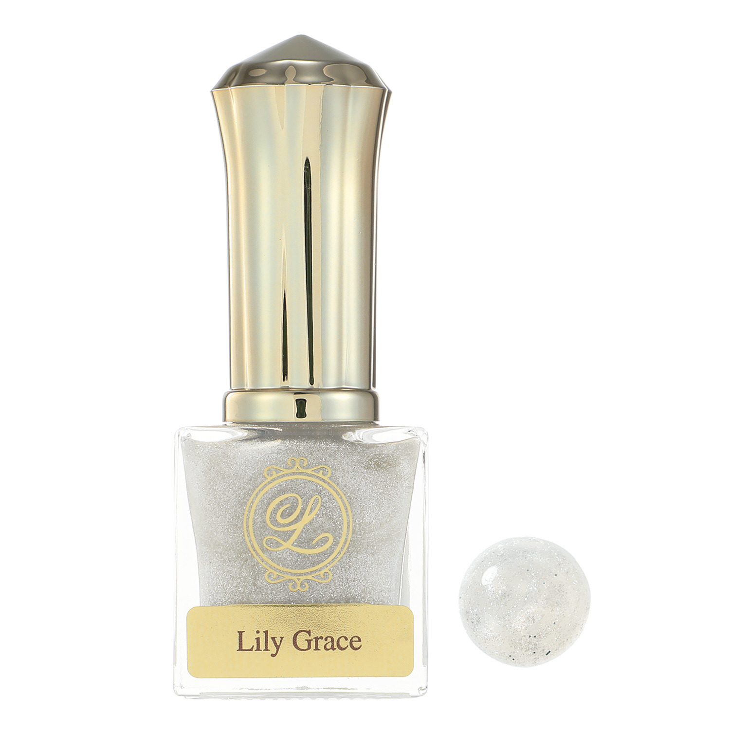 リリーグレイス 除光液不要で簡単オフ！ 上品なツヤときらめき ウォーターネイル クリアラメコート シルバーラメ＆ ゴールドラメ ２色セット