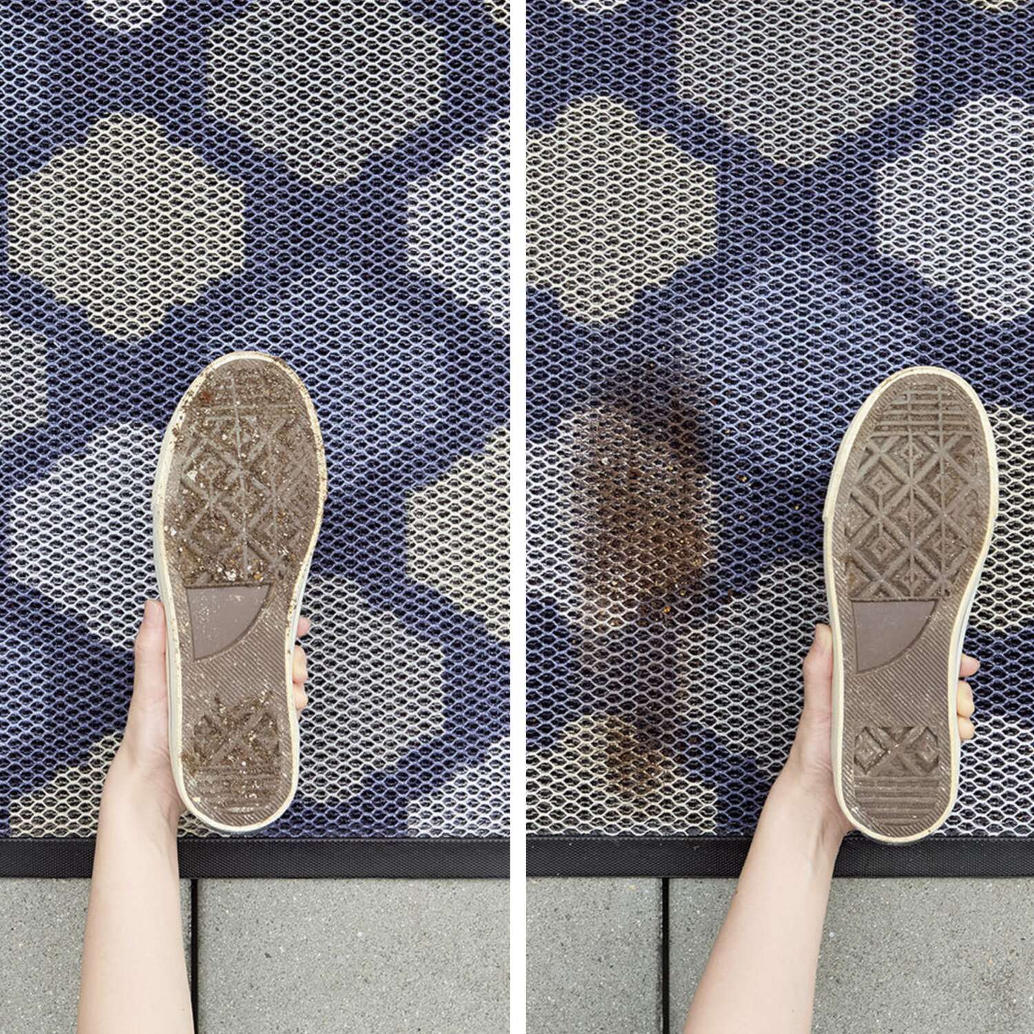 砂が落ちやすい メッシュ玄関マット ＜６０×９０ｃｍ＞