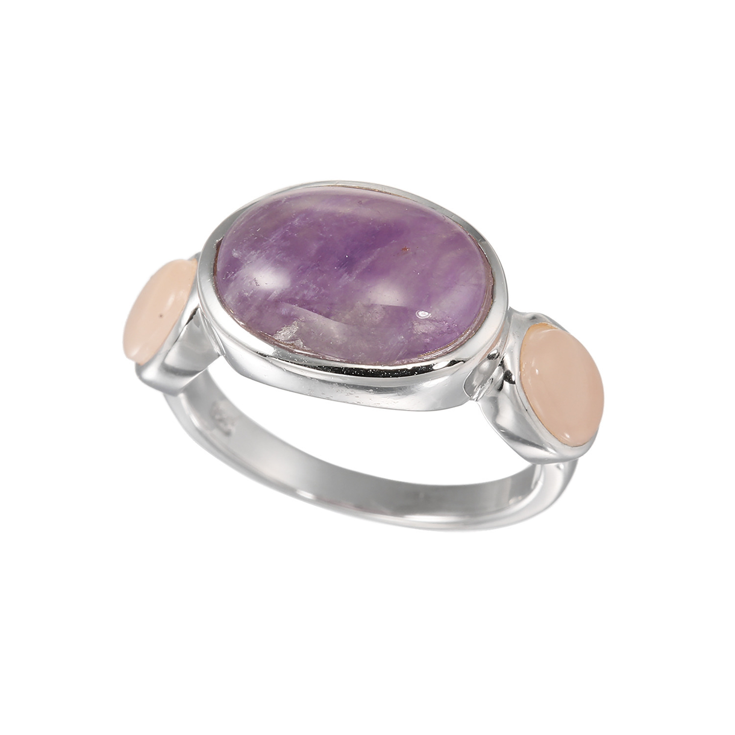 イーシア シルバー ジェムストーン コンビカラーリング