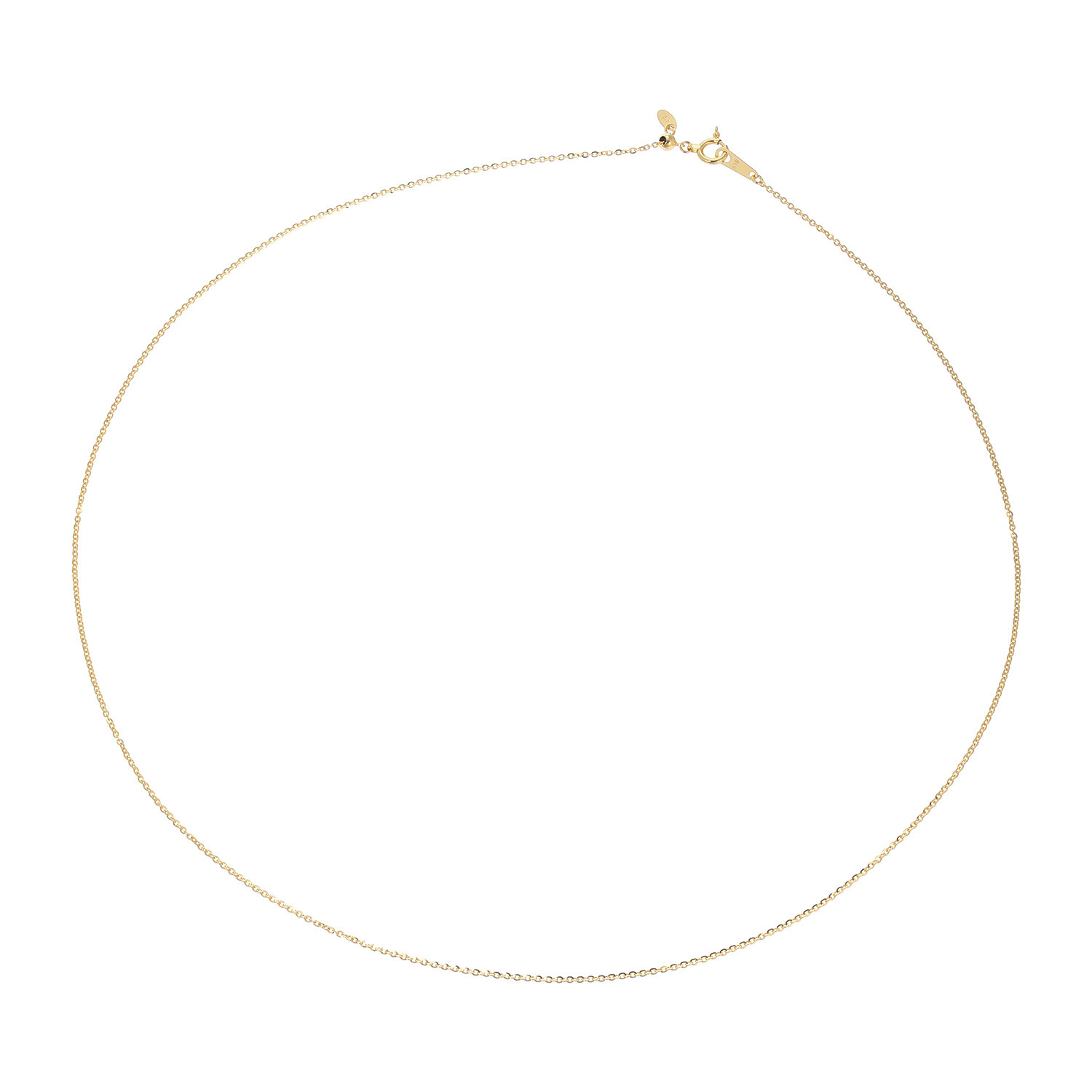 サープライズ １８Ｋ シャインカット ケーブルチェーン ネックレス