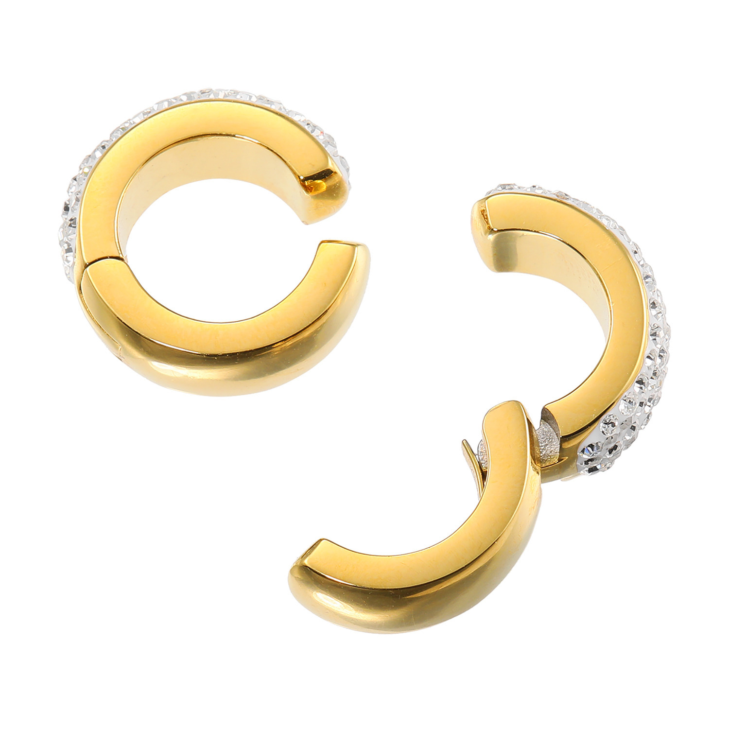 エービーステン ステンレス キラキラビジュウ リバーシブル イヤリング／ピアス