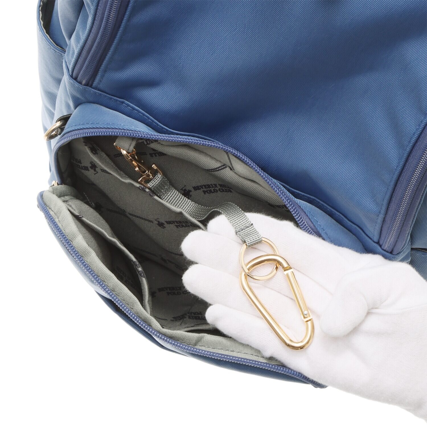 ビバリーヒルズ ポロクラブ ホースチャーム付 さまざまなシーンで使える たっぷり１５ポケット 軽量バックパック