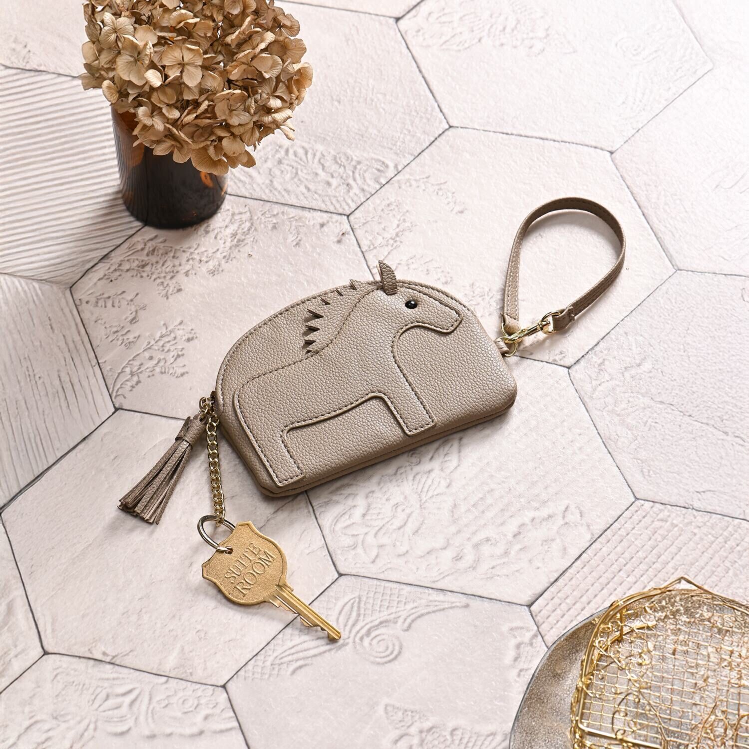 ビバリーヒルズ ポロクラブ ちょっとした買い物に バッグに取り付けもできる 馬柄がかわいい ホースパース