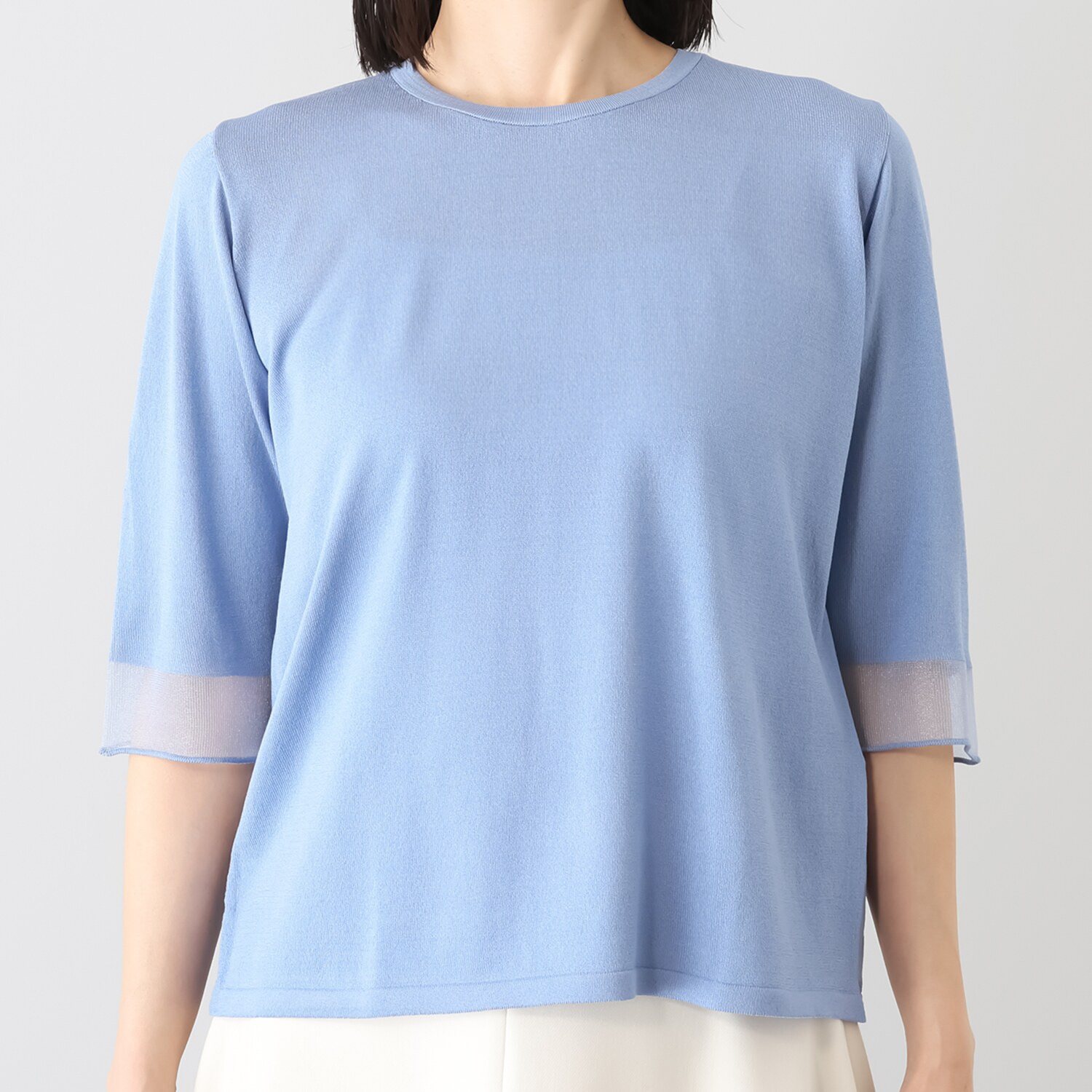 フーア シアーアクセント ニットプルオーバー