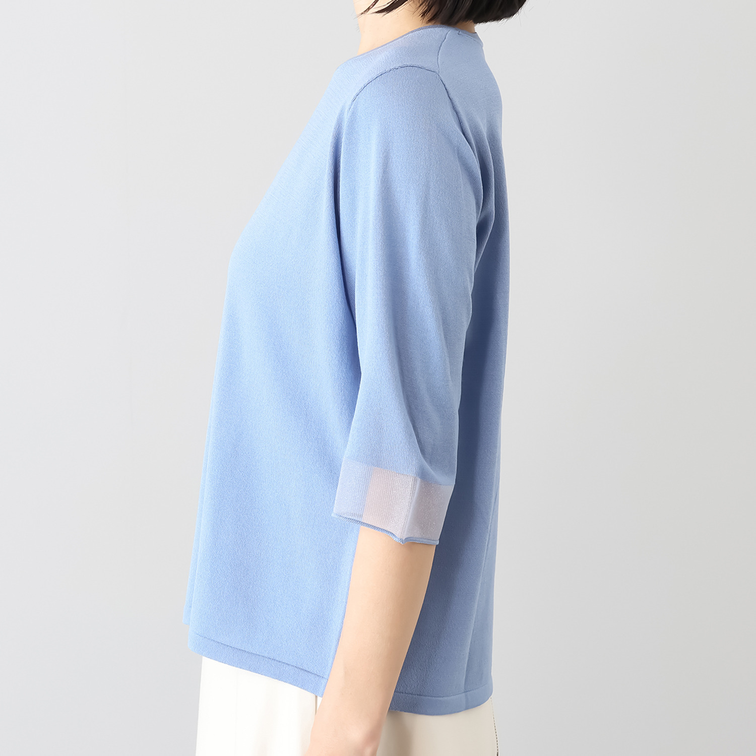 フーア シアーアクセント ニットプルオーバー