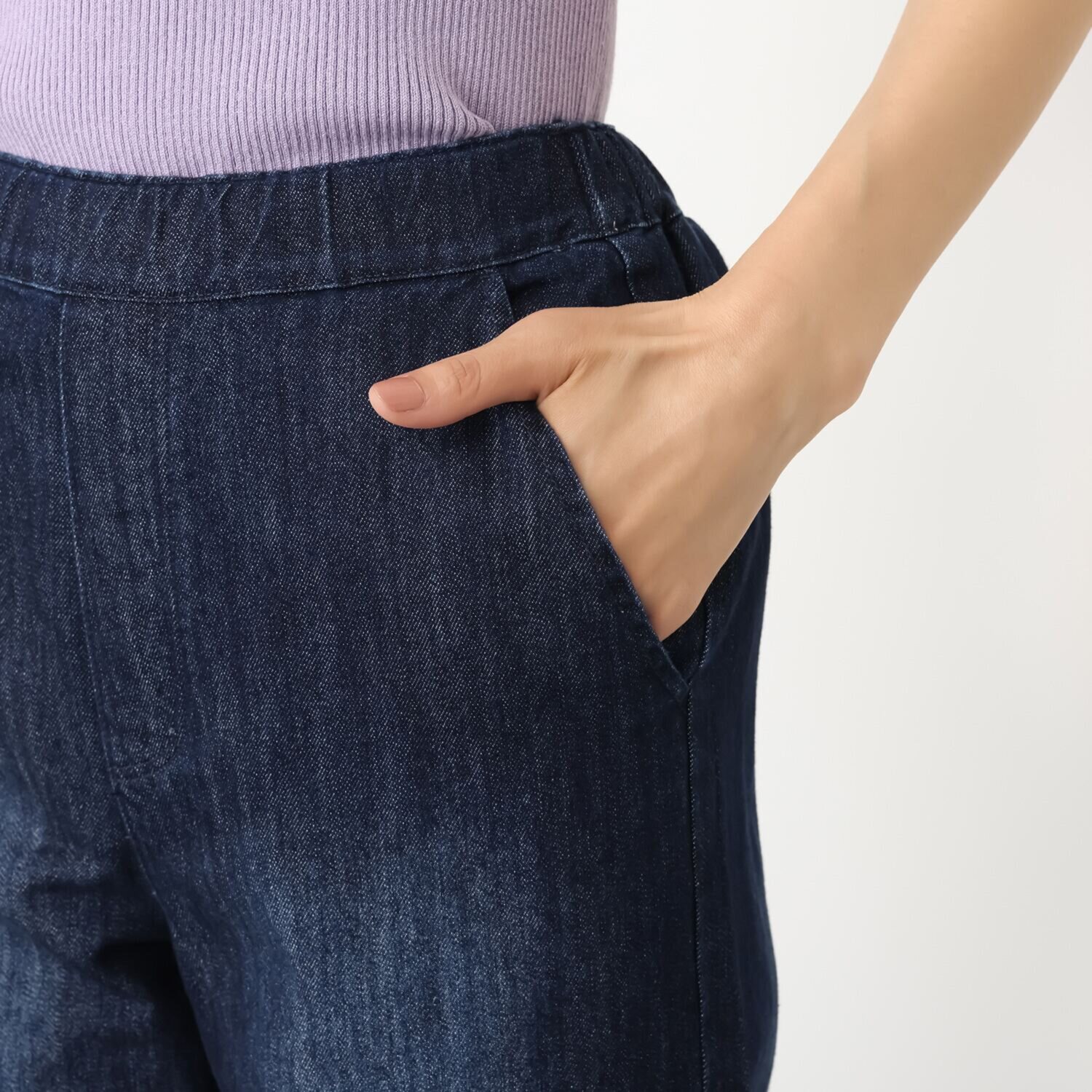 ネクストリー ワクロス（Ｒ） ハイブリッドデニム イージーストレートパンツ