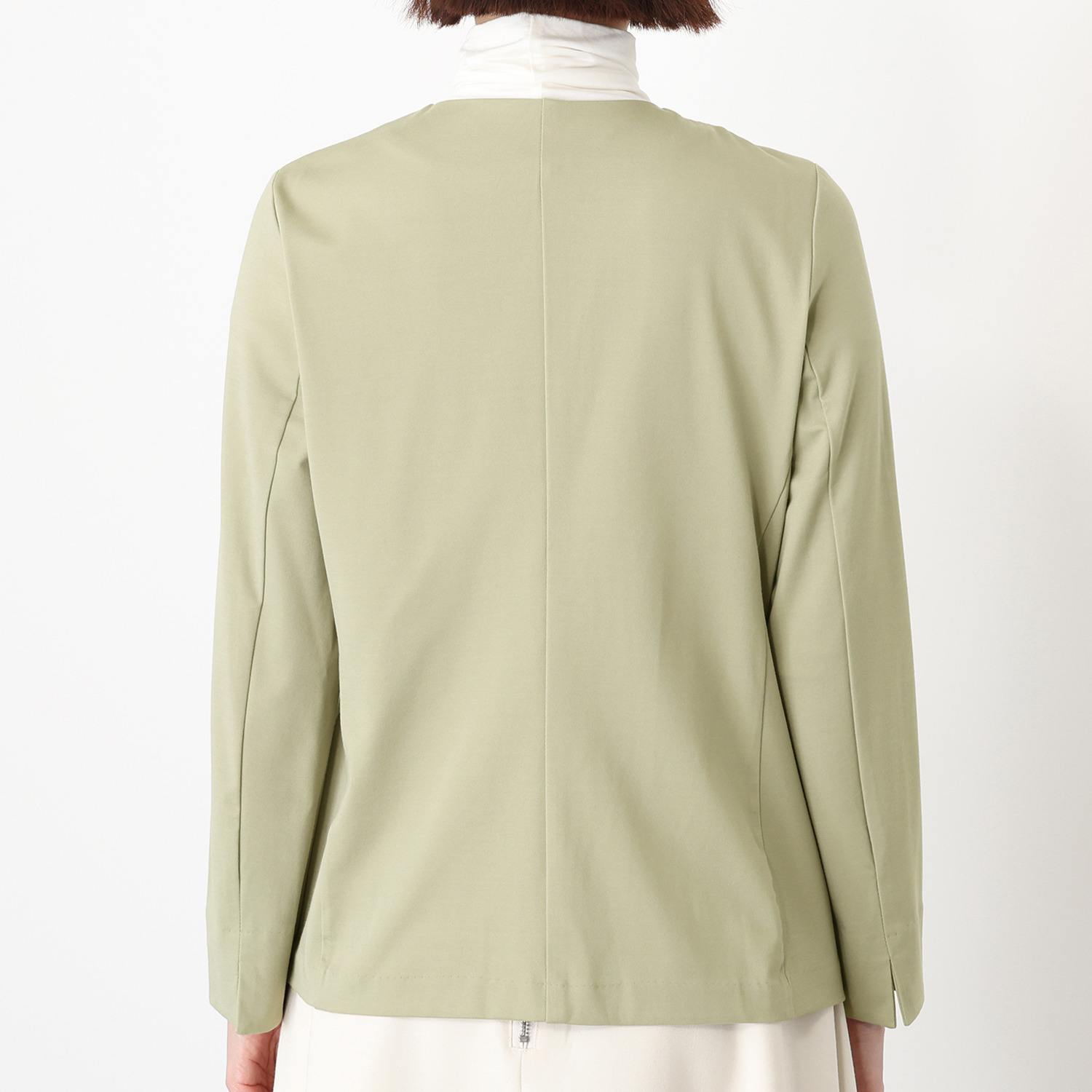 アンリック　オー　ブルー ハイゲージジャージー スタイリッシュ ノーカラージャケット