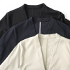 アンリック　オー　ブルー ハイゲージジャージー ノーカラー ダブルジャケット