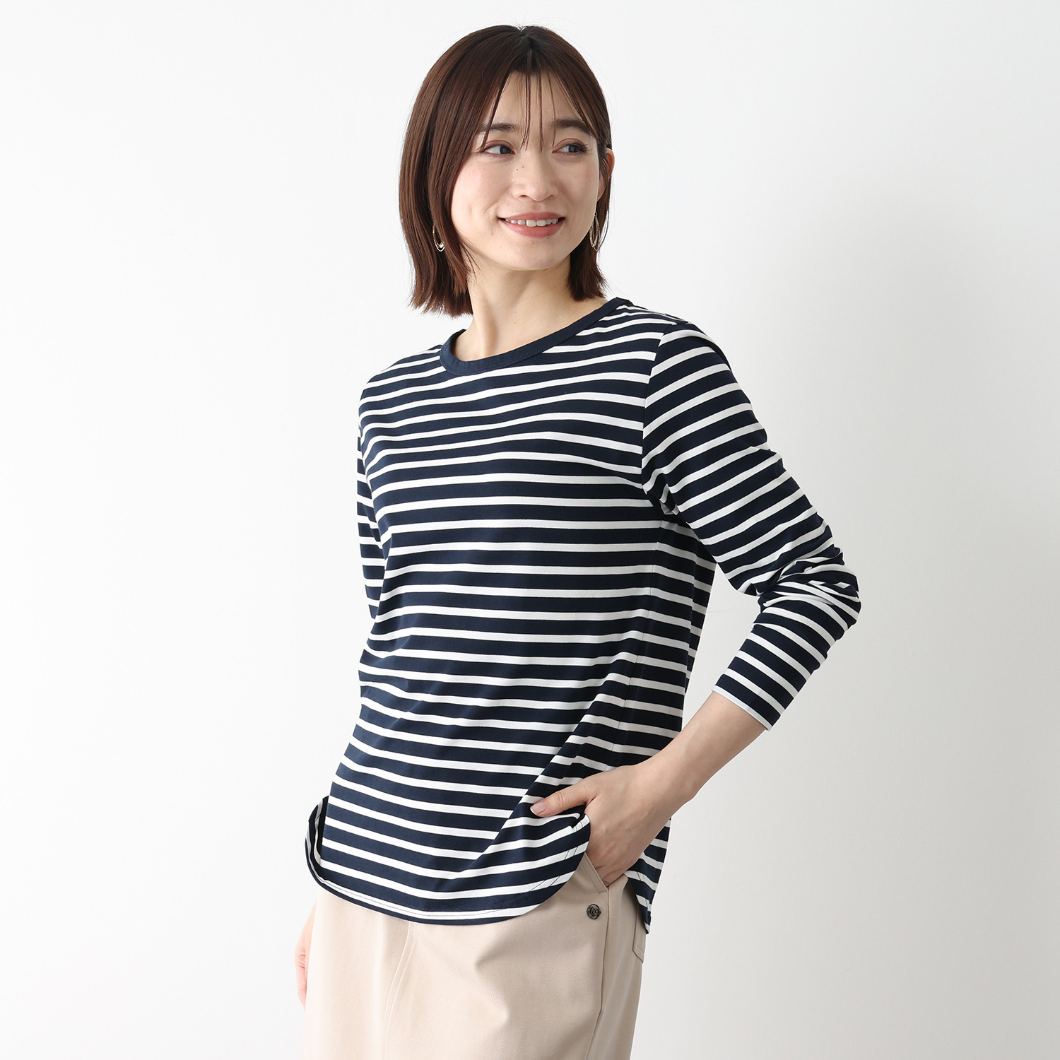 オンザビーバイサマーミー シンプルに品良く カジュアルを整える ボーダーＴシャツ