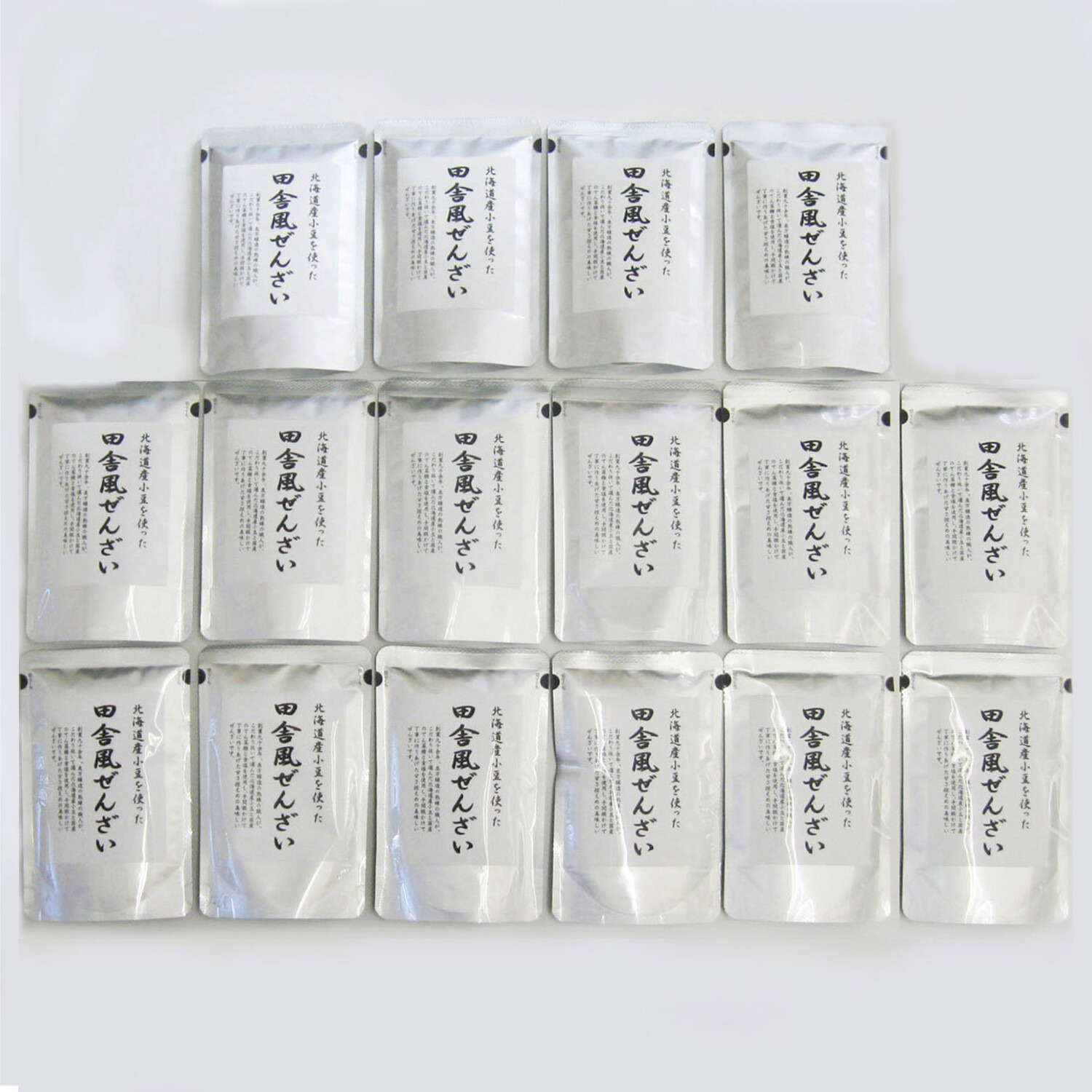 北海道十勝産小豆を使った 田舎風ぜんざい ＜１６袋セット＞