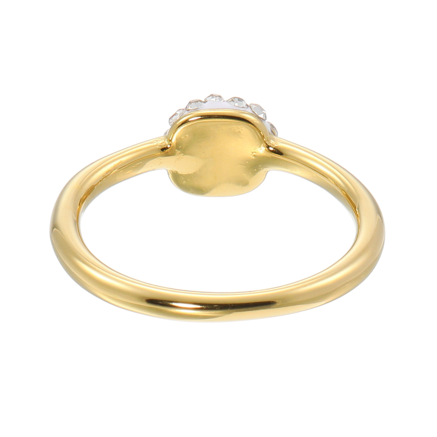 エービーステン ステンレス ビジュウ ソフトスクエア パヴェリング