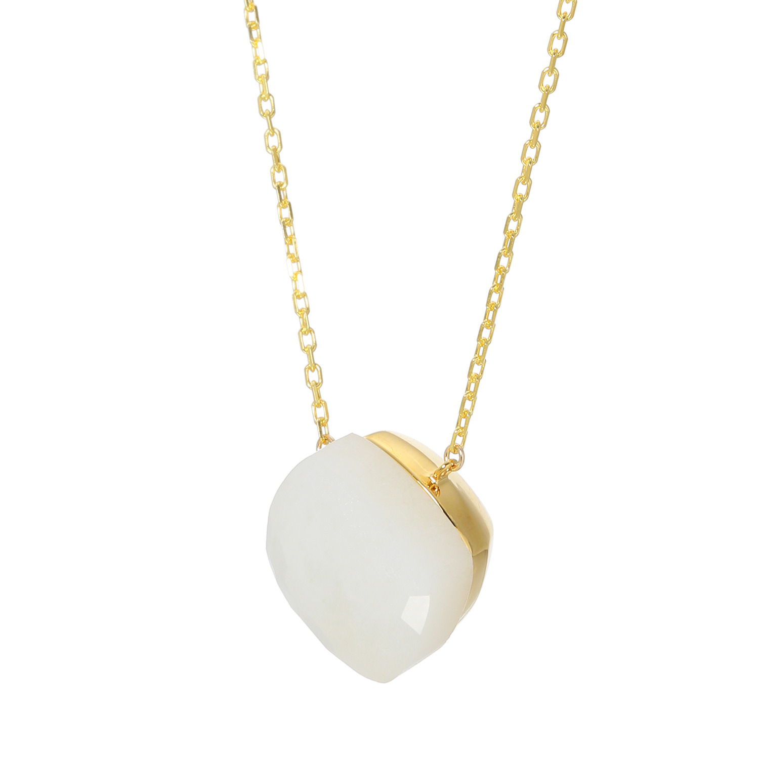 プロピアーナ シルバー ムーンストーン センターストーン ロングネックレス