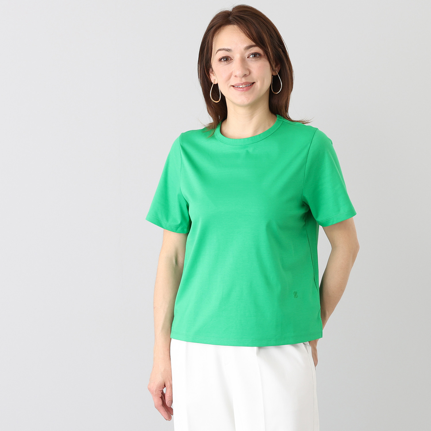バイブリジット ギザコットン１００％ 刺しゅう入り Ｔシャツ
