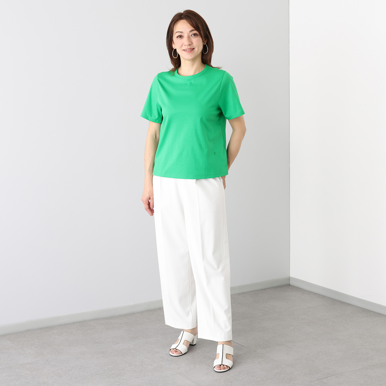 バイブリジット ギザコットン１００％ 刺しゅう入り Ｔシャツ