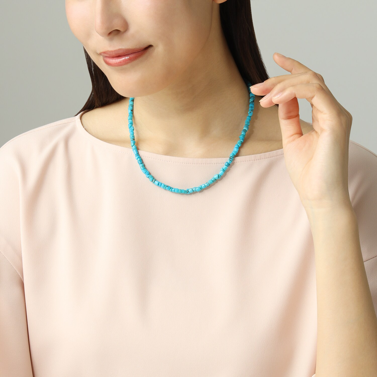 ミケランジェロ アリゾナ産ターコイズ ヘイシ ネックレス