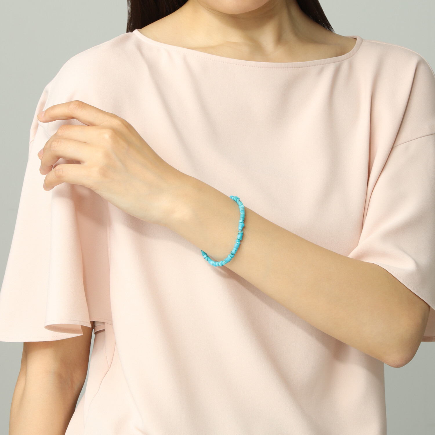 ミケランジェロ アリゾナ産ターコイズ ヘイシ ブレスレット