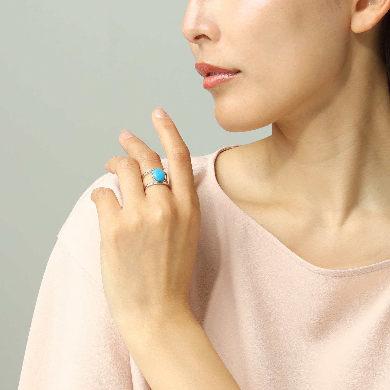 ミケランジェロ シルバー アリゾナ産ターコイズ リング