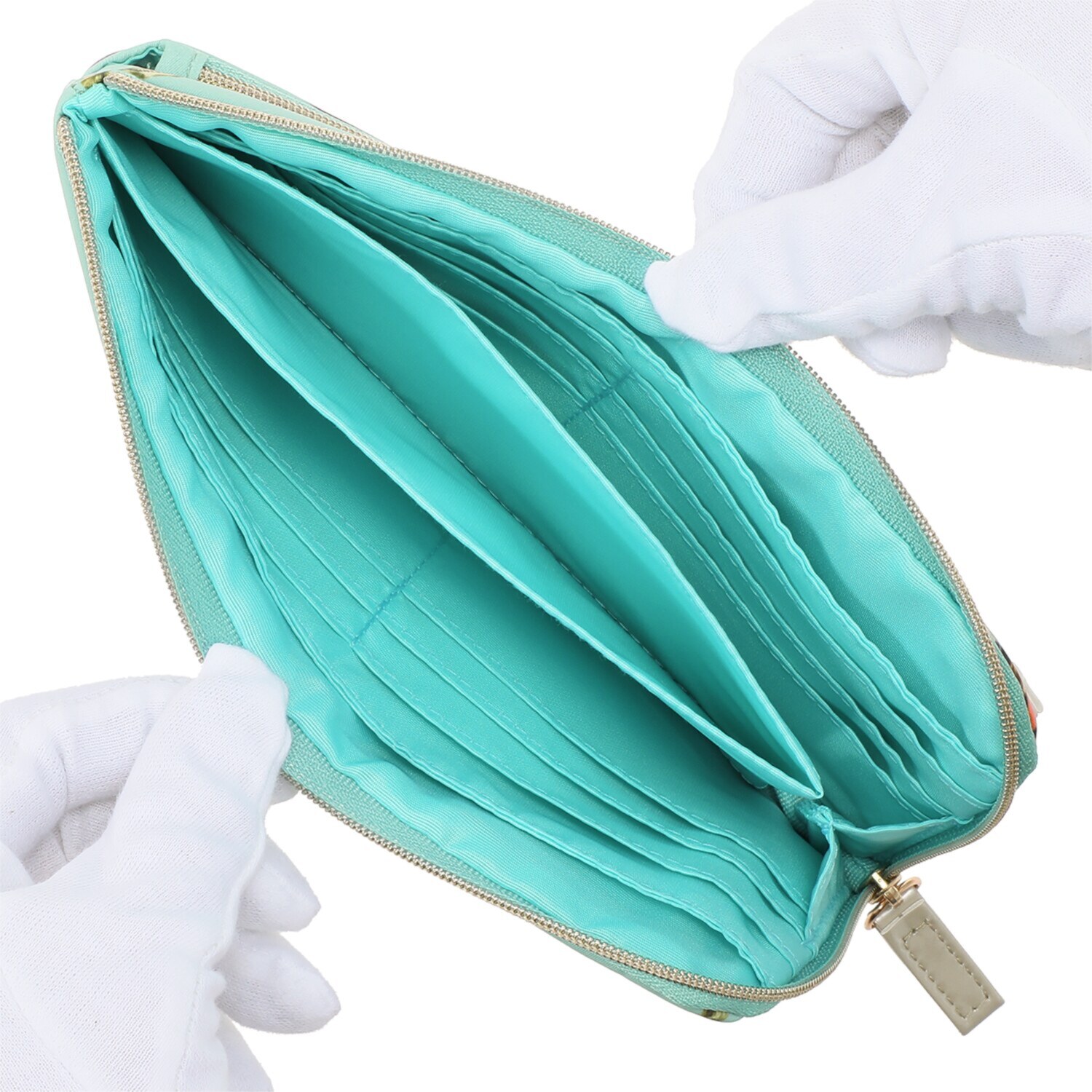 フォション プリント 軽量マルチウォレット