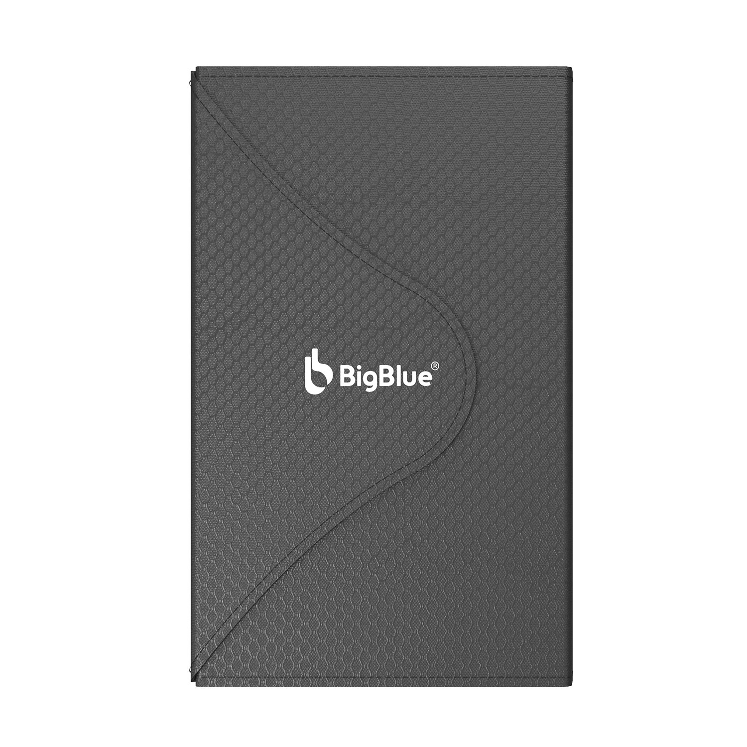 ビッグブルー 太陽光でスマートフォンや タブレットが充電できる！ 薄型・軽量・折りたためる ポータブル ソーラーチャージャー ２４Ｗ　Ｂ５０２