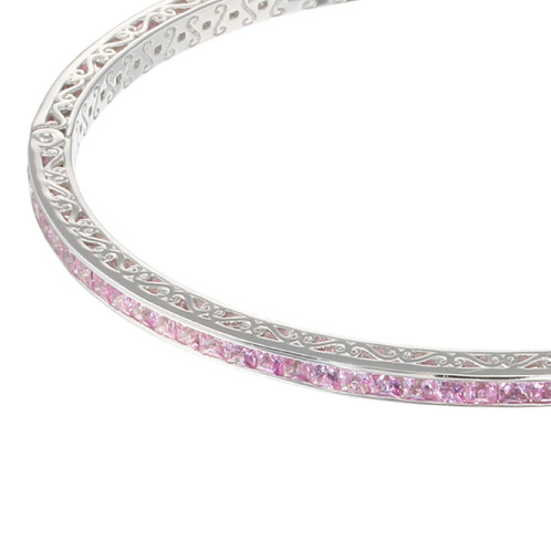 サープライズ プラチナ９６０＆８５０ ピンクサファイア シンプルバングル