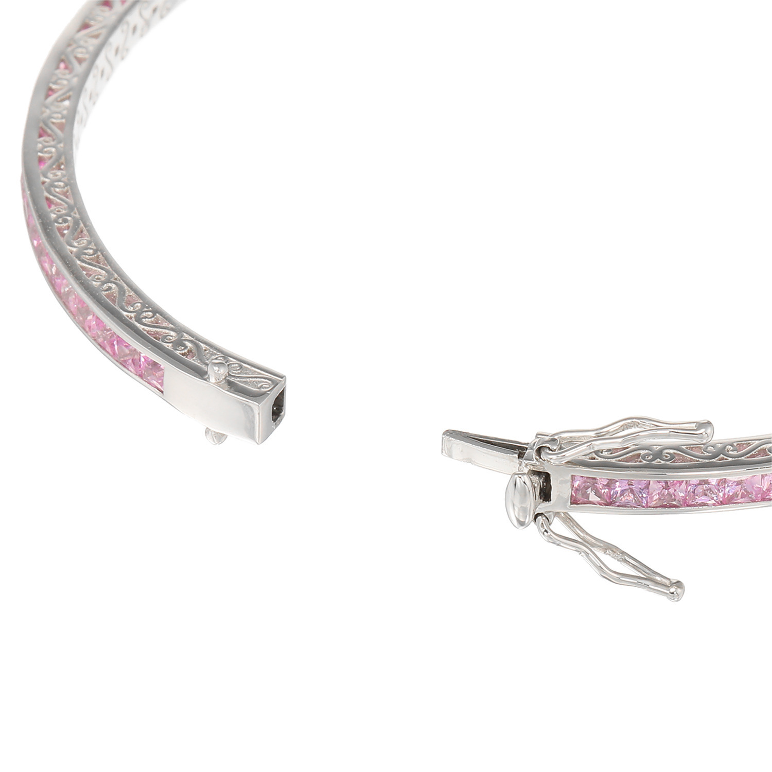 サープライズ プラチナ９６０＆８５０ ピンクサファイア シンプルバングル