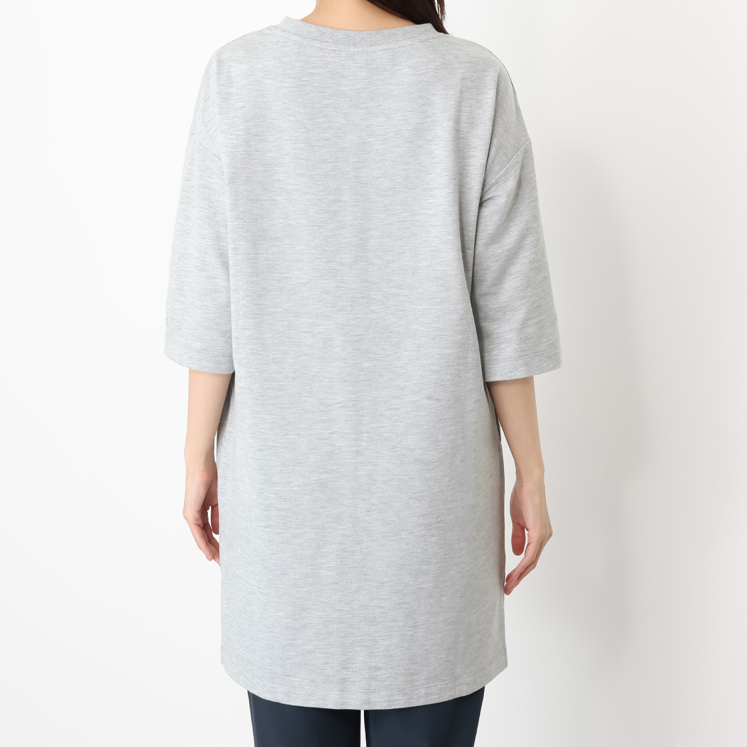 アンブロ コットンブレンド ミニ裏毛チュニック