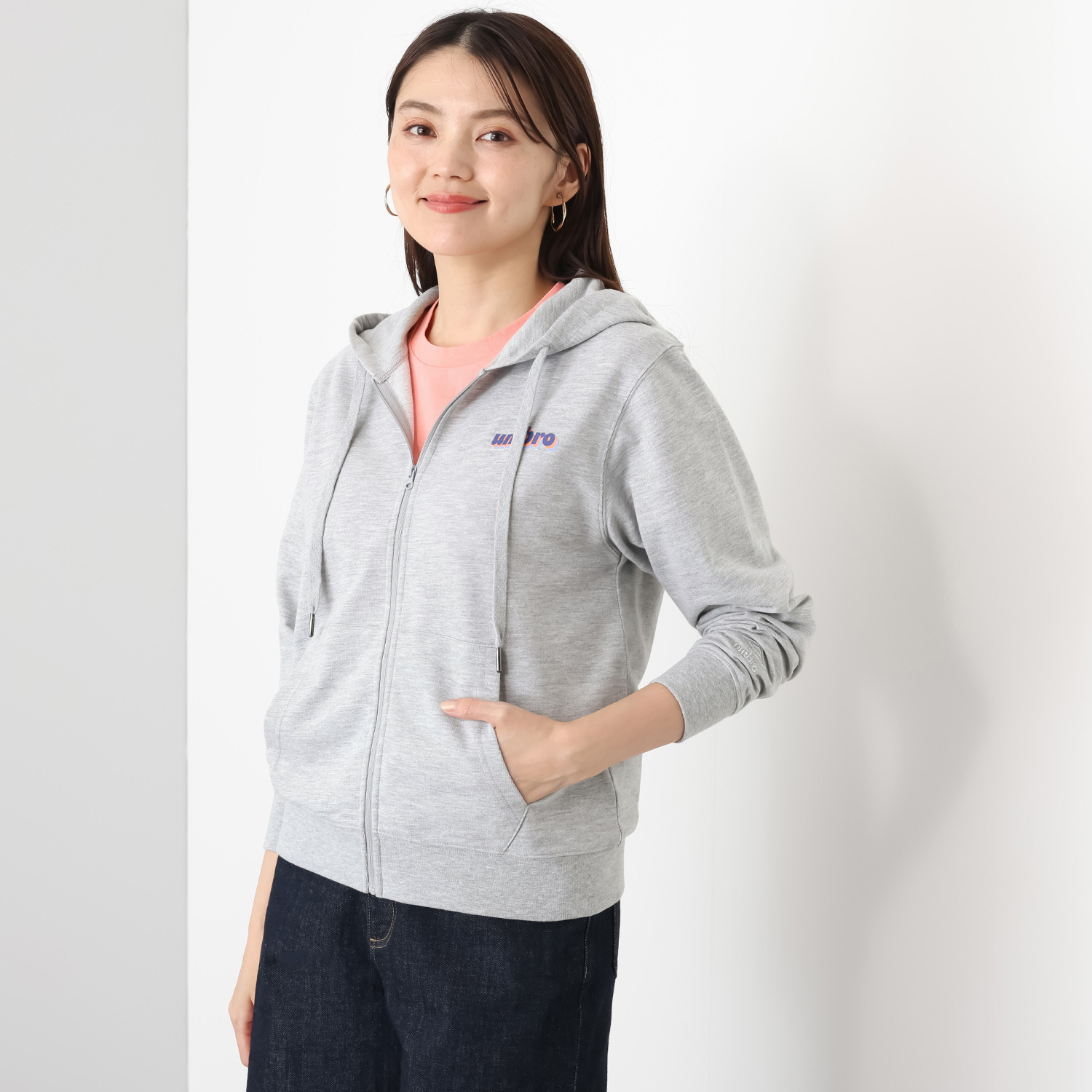 アンブロ コットンブレンド ミニ裏毛フーディー