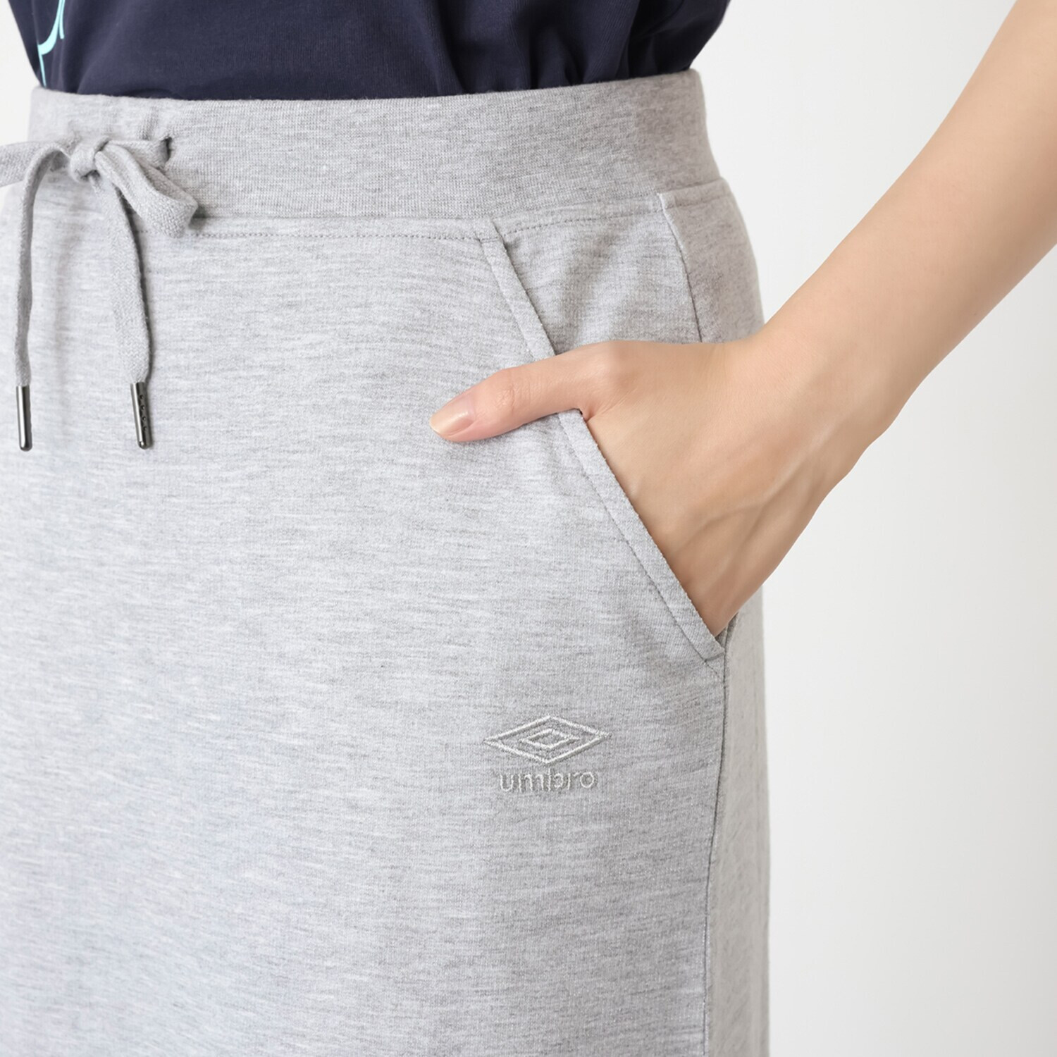 アンブロ コットンブレンド イージーウエスト ジャージースカート