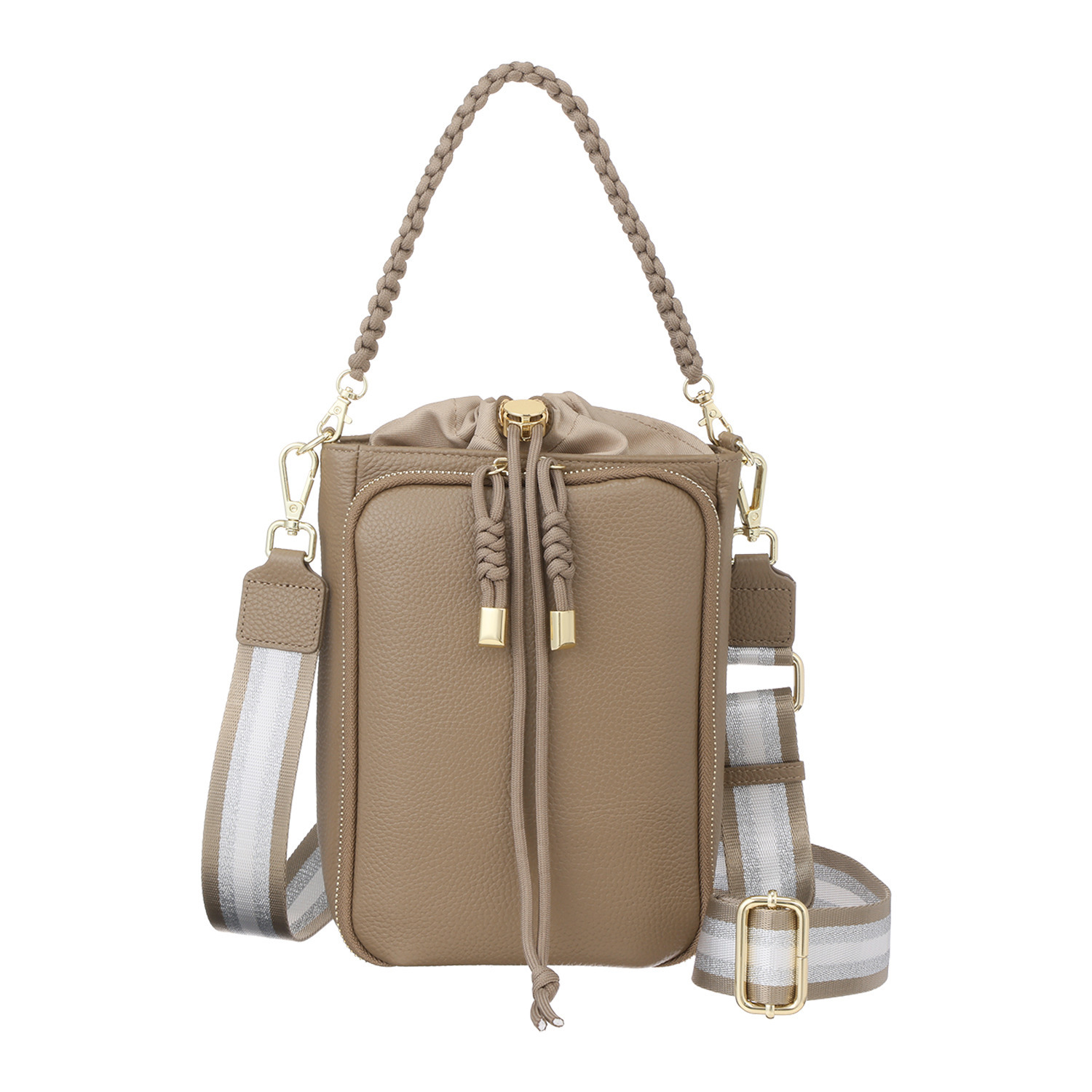 パドマ がばっと開いて コンパクトなのに大容量 牛革２ウェイバッグ