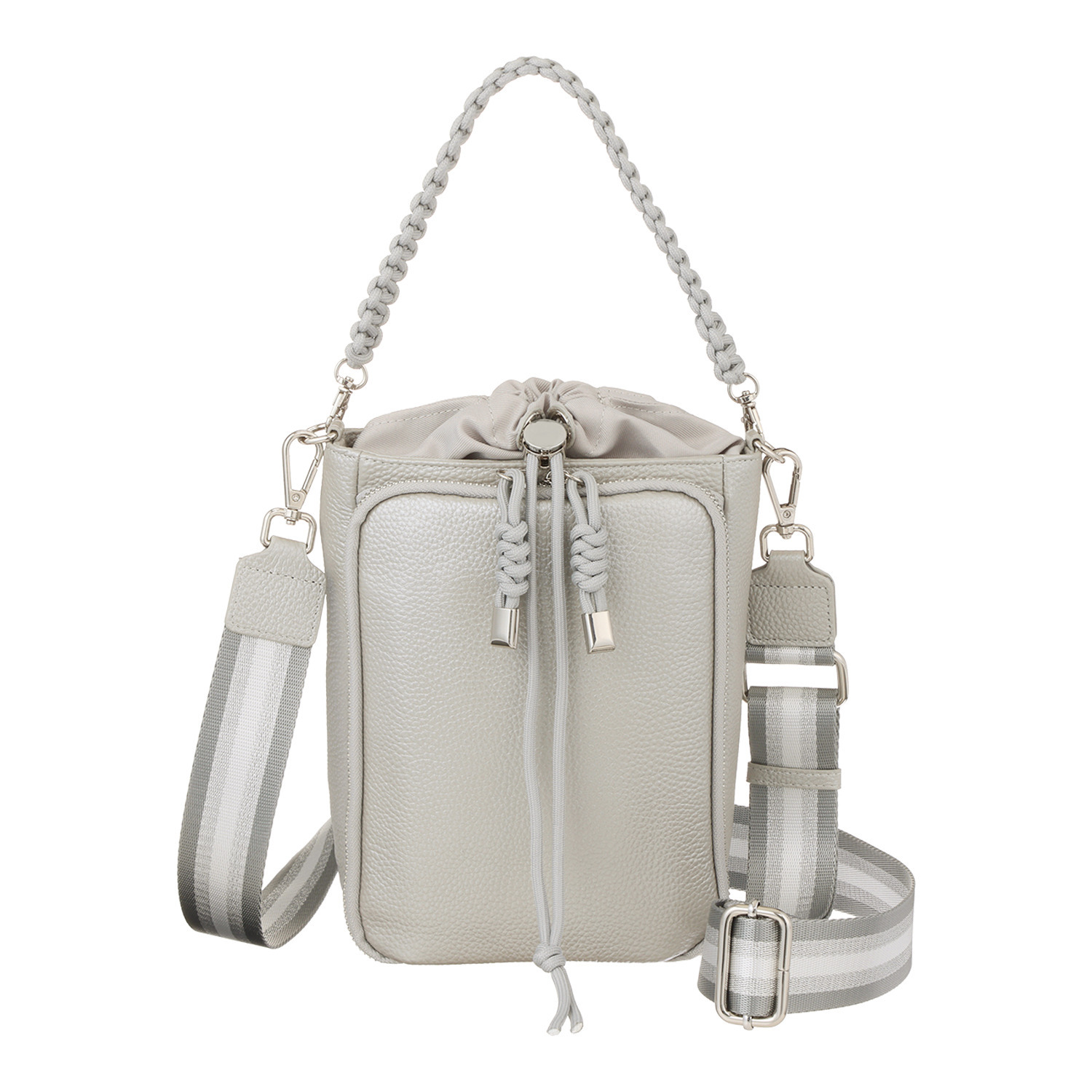 パドマ がばっと開いて コンパクトなのに大容量 牛革２ウェイバッグ