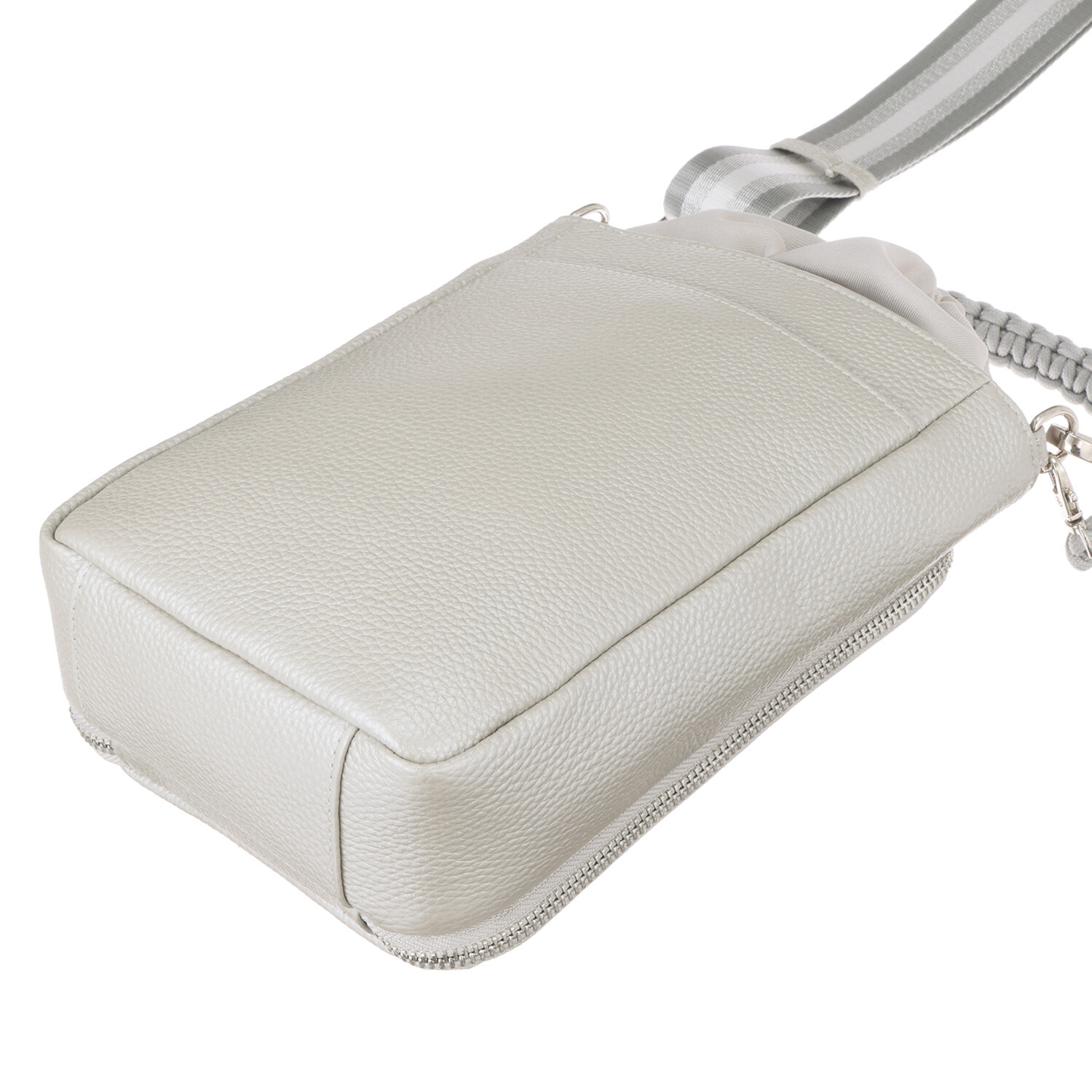 パドマ がばっと開いて コンパクトなのに大容量 牛革２ウェイバッグ