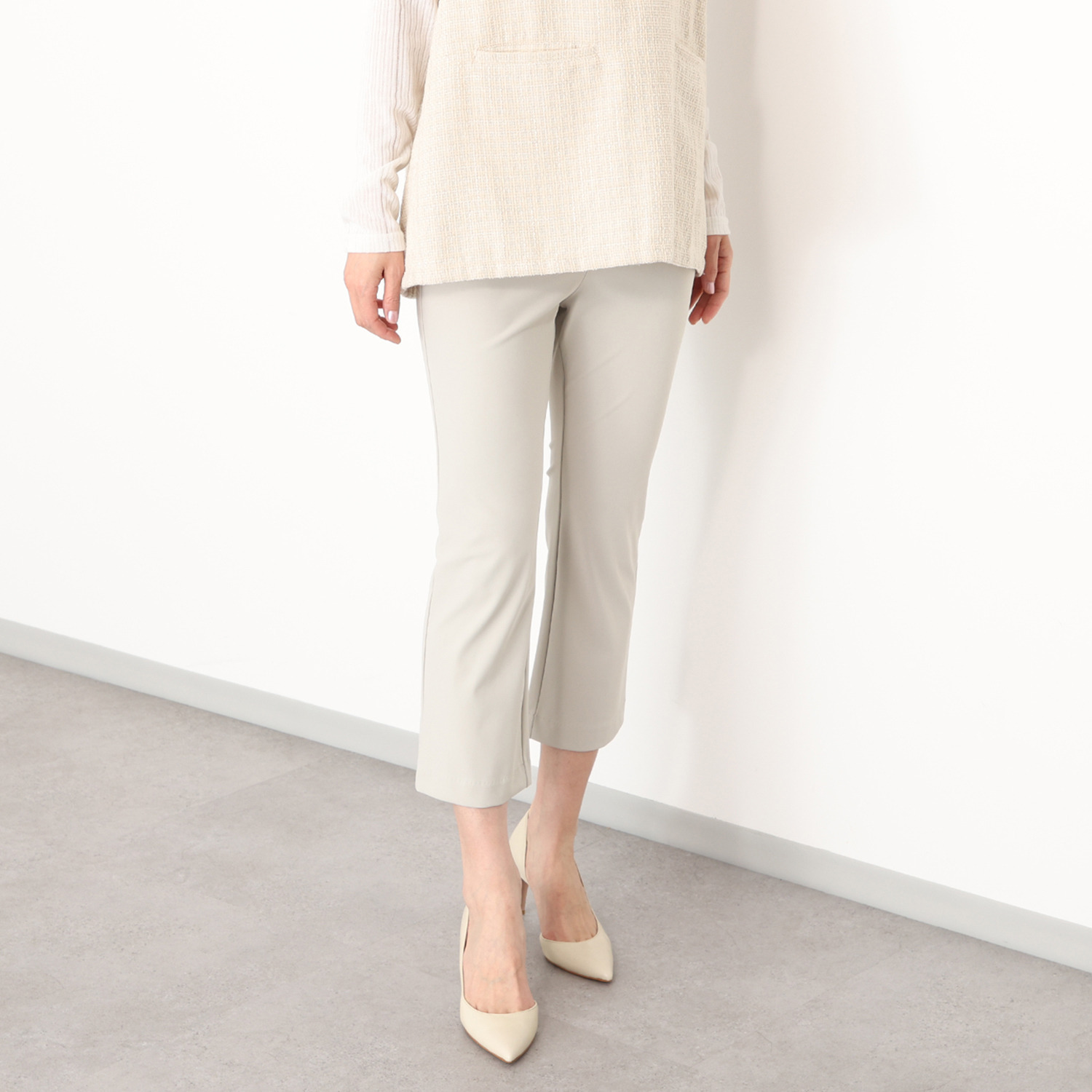 ラ・シュシュ ＵＶカット・接触冷感 はっ水 多機能素材の美脚パンツ ＜股下５８ｃｍ＞