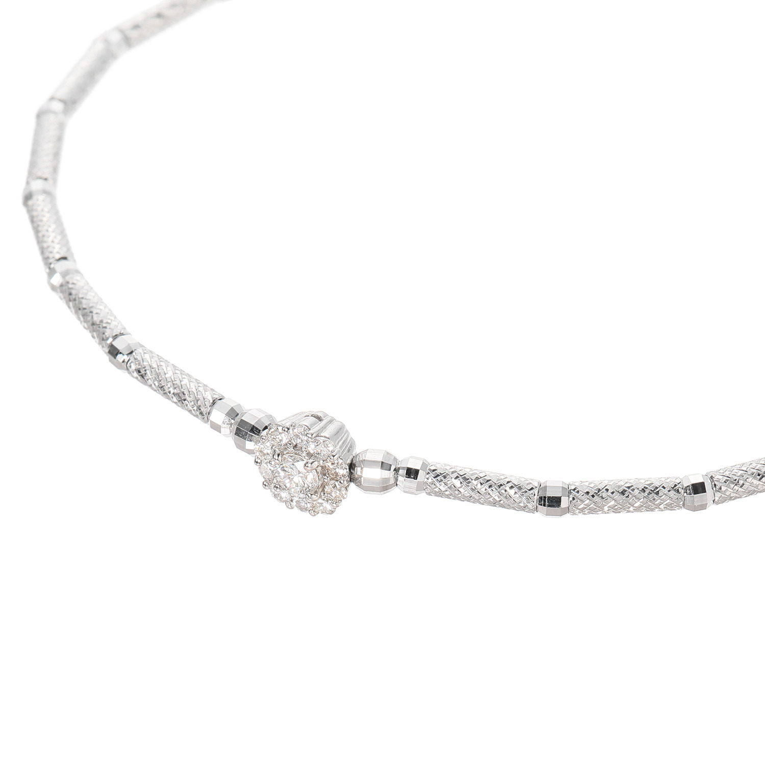 エムイー・ブリランテ プラチナ９５０ ダイヤモンド フレキシブルバングル