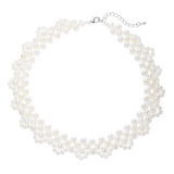 ペレフェリーク 淡水パール ニッティングデザイン ネックレス