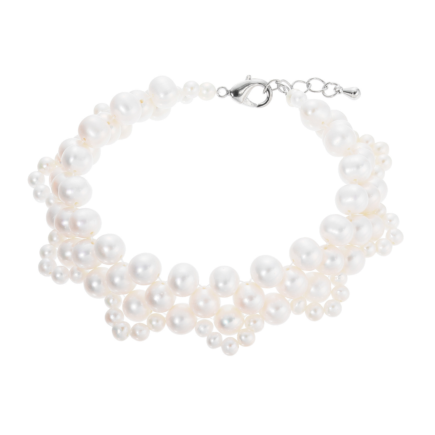 ペレフェリーク 淡水パール ニッティングデザイン ブレスレット