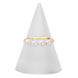 ジュペレ １８Ｋ 国産ベビーアコヤパール リュクスコレクション チェーンリング