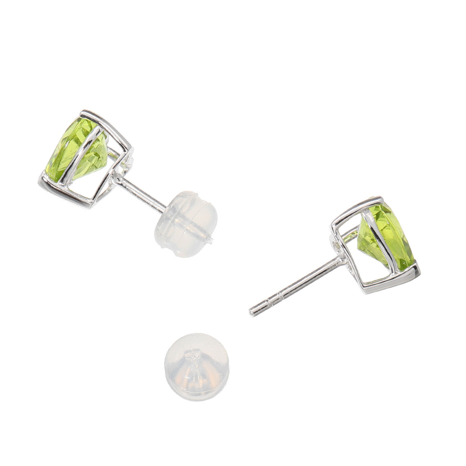 ビジューフルレゾン コローレ プラチナ９００ ハートシェイプ ペリドットピアス