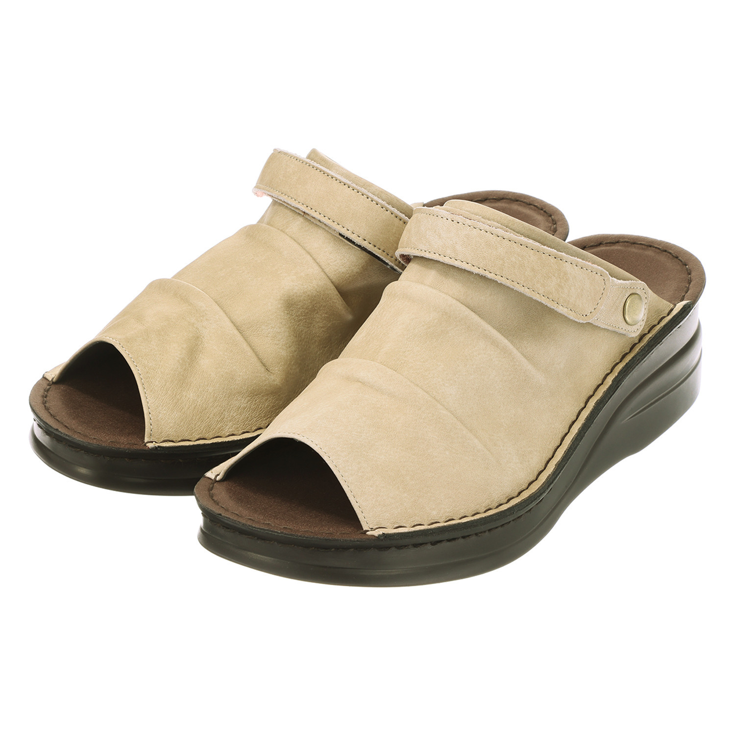 インコルジェ 神戸老舗工場発！ やさしい履き心地の ２ウェイ万能サンダル