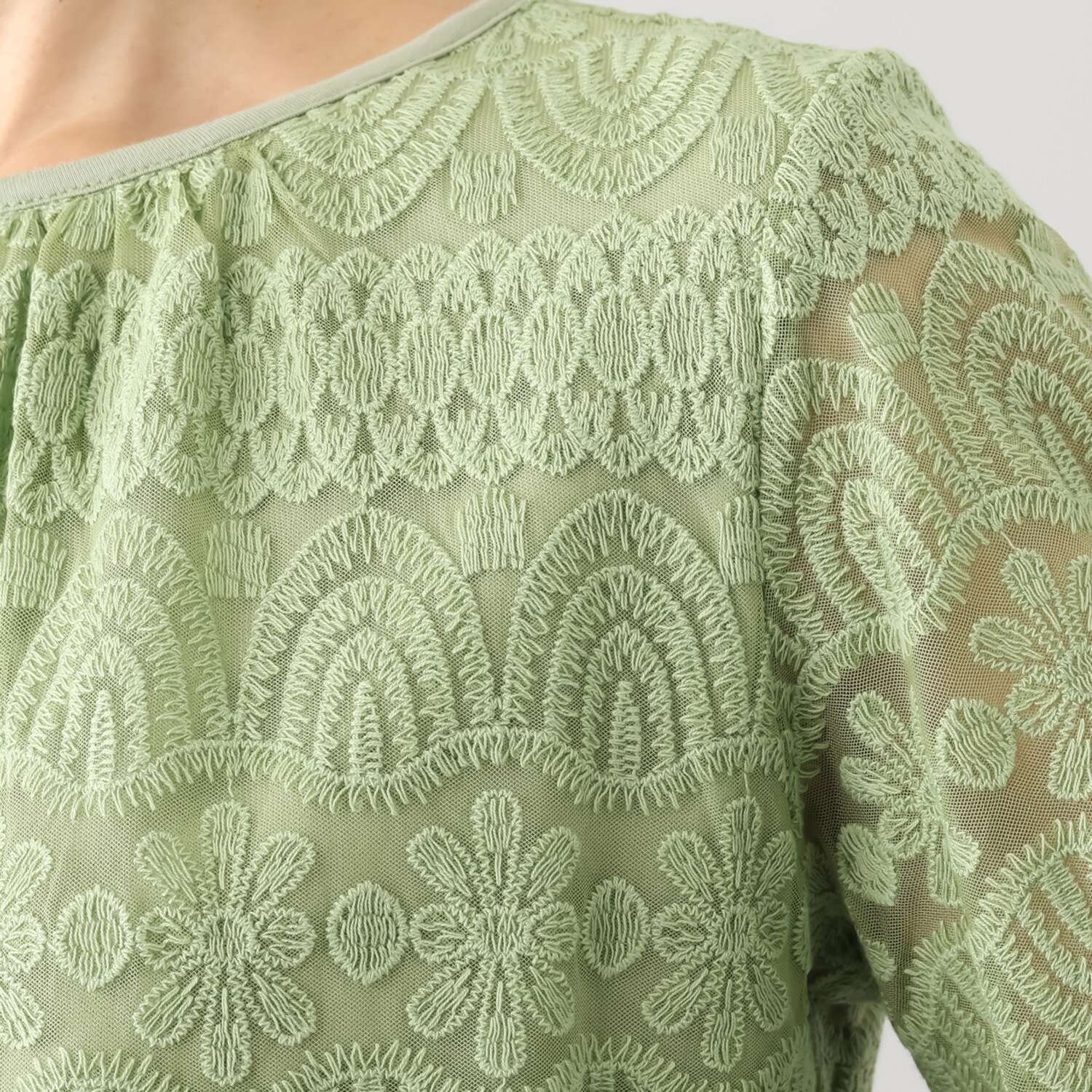 キョウコ　ヒガ チュールレース プルオーバー