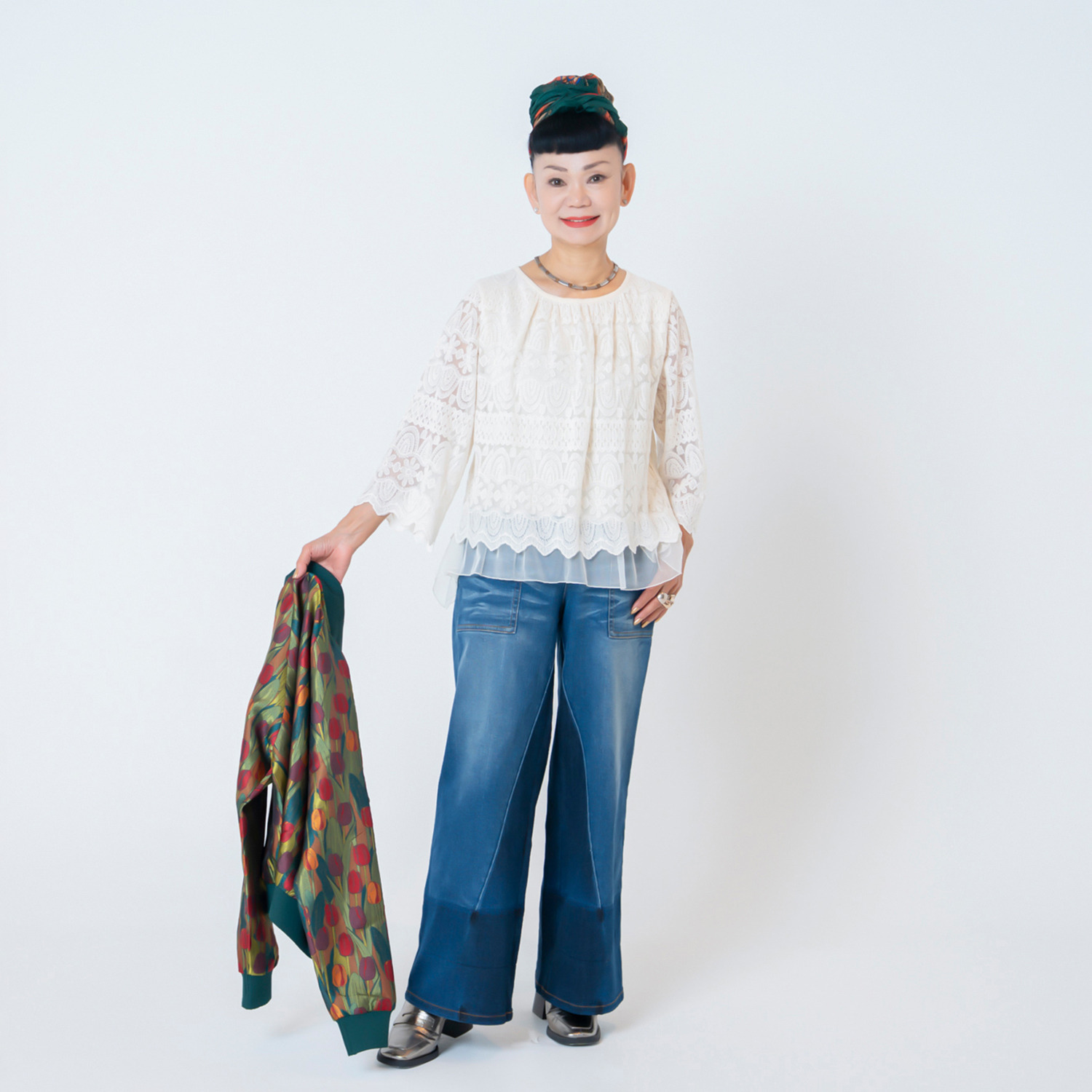 キョウコ　ヒガ チュールレース プルオーバー