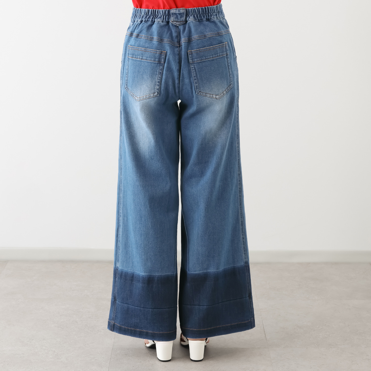 キョウコ　ヒガ プラストデニム バギーパンツ