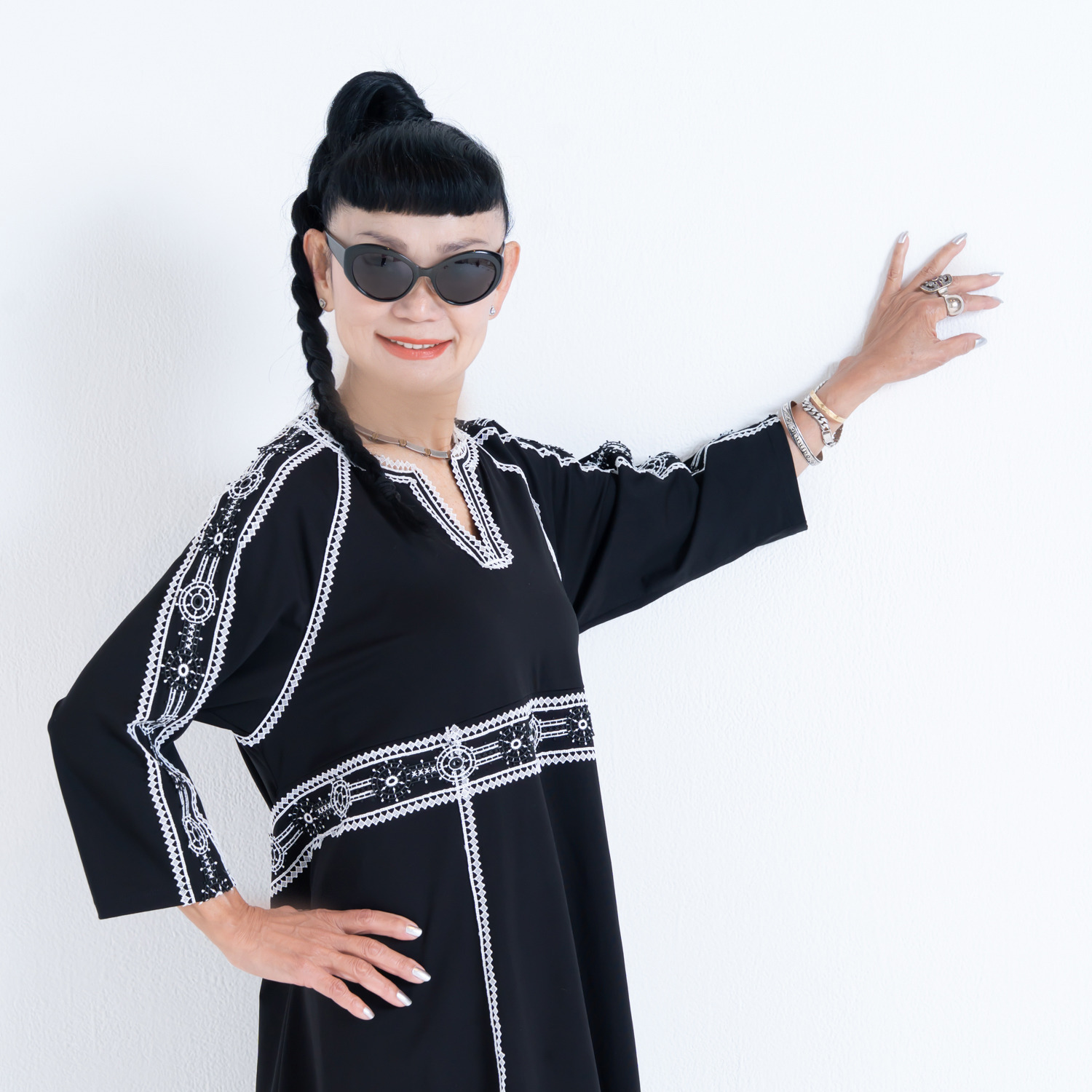 キョウコ　ヒガ レーストリミングドレス